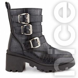 SUGAR FILO LUGGED MOTO BOOTS